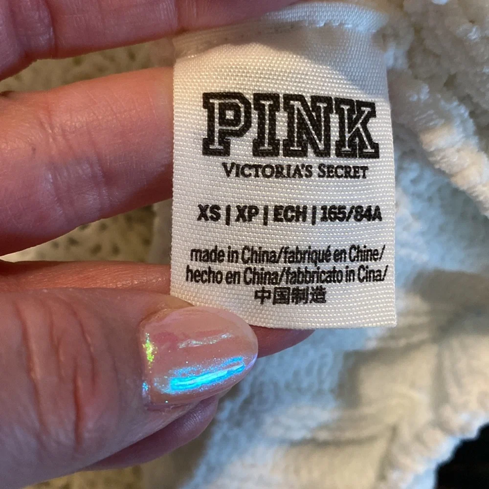 Pink Victorias Secret Very Soft White Turtleneck XS EUC